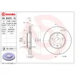 Jeu de 2 disques de frein avant BREMBO 09.B355.11 - Visuel 2