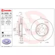 Jeu de 2 disques de frein avant BREMBO 09.B356.11 - Visuel 2