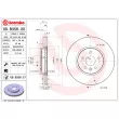 Jeu de 2 disques de frein avant BREMBO 09.B356.21 - Visuel 2