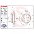 Jeu de 2 disques de frein arrière BREMBO 09.B411.11 - Visuel 2