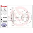 Jeu de 2 disques de frein avant BREMBO 09.B436.41 - Visuel 2