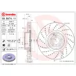 Jeu de 2 disques de frein avant BREMBO 09.B474.11 - Visuel 2