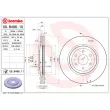 Jeu de 2 disques de frein avant BREMBO 09.B496.11 - Visuel 2