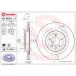 Jeu de 2 disques de frein arrière BREMBO 09.B504.11 - Visuel 2