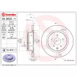 Jeu de 2 disques de frein arrière BREMBO 09.B522.11 - Visuel 2