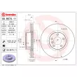 Jeu de 2 disques de frein avant BREMBO 09.B570.11 - Visuel 2