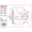 Jeu de 2 disques de frein avant BREMBO 09.B588.21 - Visuel 2