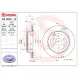 Jeu de 2 disques de frein arrière BREMBO 09.B591.10 - Visuel 2