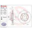 Jeu de 2 disques de frein avant BREMBO 09.B611.10 - Visuel 2