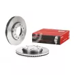 Jeu de 2 disques de frein avant BREMBO 09.B611.10 - Visuel 1
