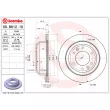 Jeu de 2 disques de frein arrière BREMBO 09.B612.10 - Visuel 2