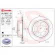 Jeu de 2 disques de frein arrière BREMBO 09.B637.11 - Visuel 2