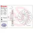 Jeu de 2 disques de frein avant BREMBO 09.B742.51 - Visuel 2