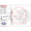 Jeu de 2 disques de frein avant BREMBO 09.B807.51 - Visuel 2