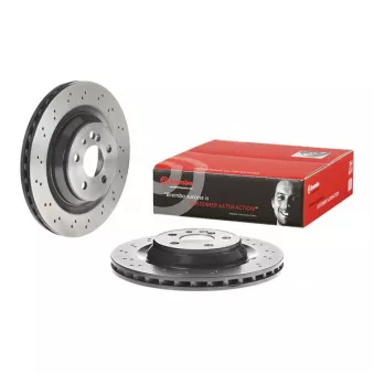 Jeu de 2 disques de frein arrière BREMBO 09.B842.21