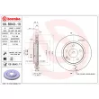 Jeu de 2 disques de frein avant BREMBO 09.B843.11 - Visuel 2