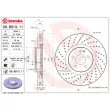 Jeu de 2 disques de frein avant BREMBO 09.B913.11 - Visuel 2