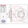 Jeu de 2 disques de frein avant BREMBO 09.B968.11 - Visuel 2