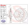 Jeu de 2 disques de frein avant BREMBO 09.B970.1X - Visuel 2