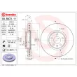 Jeu de 2 disques de frein avant BREMBO 09.B972.11 - Visuel 2