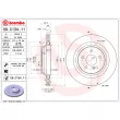 Jeu de 2 disques de frein arrière BREMBO 09.C134.11 - Visuel 2