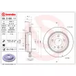 Jeu de 2 disques de frein arrière BREMBO 09.C180.11 - Visuel 2