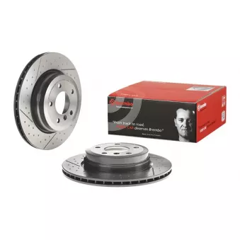 Jeu de 2 disques de frein arrière BREMBO 09.C246.11