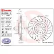 Jeu de 2 disques de frein avant BREMBO 09.C306.1X - Visuel 2