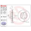 Jeu de 2 disques de frein avant BREMBO 09.C312.11 - Visuel 2