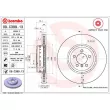 Jeu de 2 disques de frein avant BREMBO 09.C399.13 - Visuel 2
