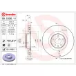 Jeu de 2 disques de frein avant BREMBO 09.C426.11 - Visuel 2