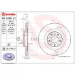Jeu de 2 disques de frein arrière BREMBO 09.C498.21 - Visuel 2