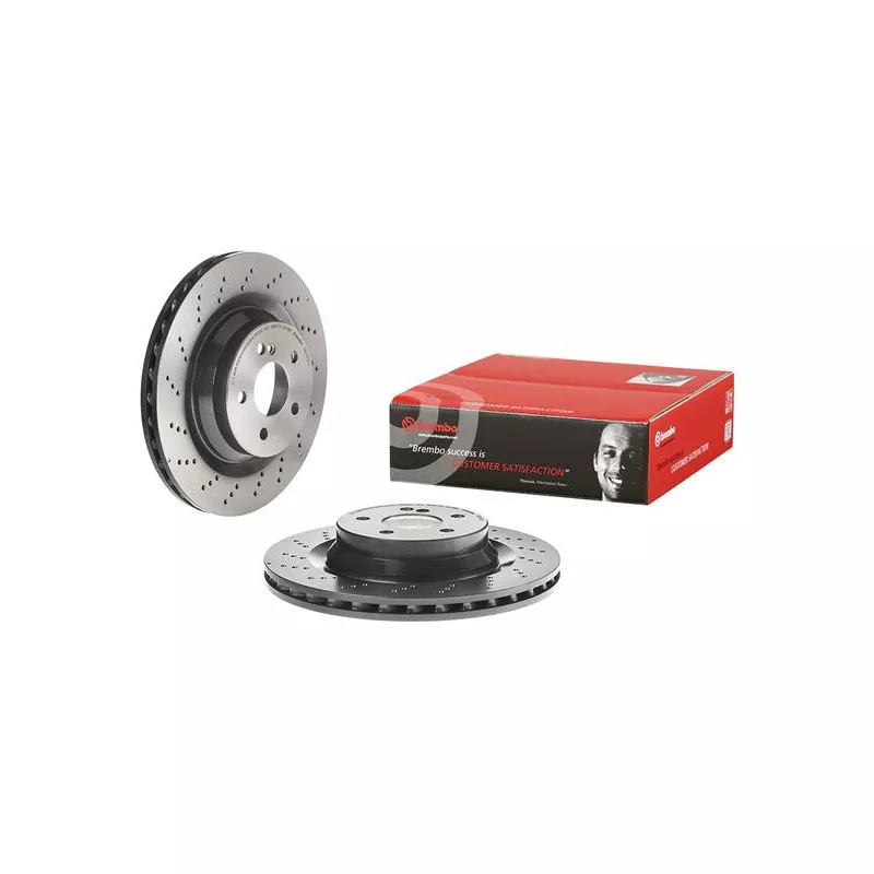 Jeu de 2 disques de frein arrière BREMBO 09.C502.11
