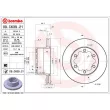 Jeu de 2 disques de frein arrière BREMBO 09.C639.21 - Visuel 2