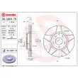 Jeu de 2 disques de frein avant BREMBO 09.C654.75 - Visuel 2