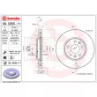 Jeu de 2 disques de frein avant BREMBO 09.C655.11 - Visuel 2