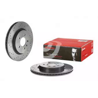 Jeu de 2 disques de frein arrière BREMBO 09.C711.21