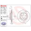 Jeu de 2 disques de frein arrière BREMBO 09.C743.11 - Visuel 2