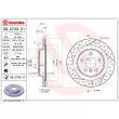 Jeu de 2 disques de frein arrière BREMBO 09.C743.21 - Visuel 2