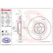 Jeu de 2 disques de frein avant BREMBO 09.C821.11 - Visuel 2