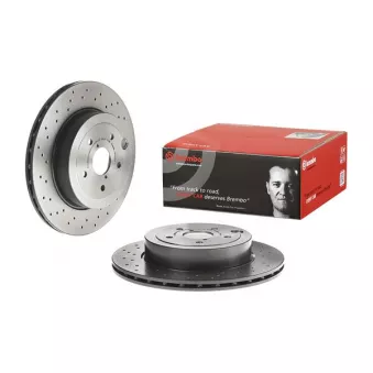 Jeu de 2 disques de frein arrière BREMBO 09.C829.11