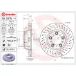 Jeu de 2 disques de frein arrière BREMBO 09.C878.11 - Visuel 2