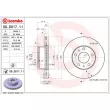 Jeu de 2 disques de frein avant BREMBO 09.D017.11 - Visuel 2