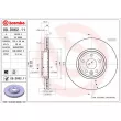 Jeu de 2 disques de frein avant BREMBO 09.D062.11 - Visuel 2