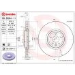 Jeu de 2 disques de frein avant BREMBO 09.D064.11 - Visuel 2
