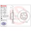 Jeu de 2 disques de frein avant BREMBO 09.D113.11 - Visuel 2