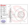 Jeu de 2 disques de frein avant BREMBO 09.D179.11 - Visuel 2