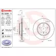 Jeu de 2 disques de frein avant BREMBO 09.D208.11 - Visuel 2