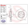 Jeu de 2 disques de frein avant BREMBO 09.D210.11 - Visuel 2