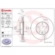 Jeu de 2 disques de frein avant BREMBO 09.D211.11 - Visuel 2